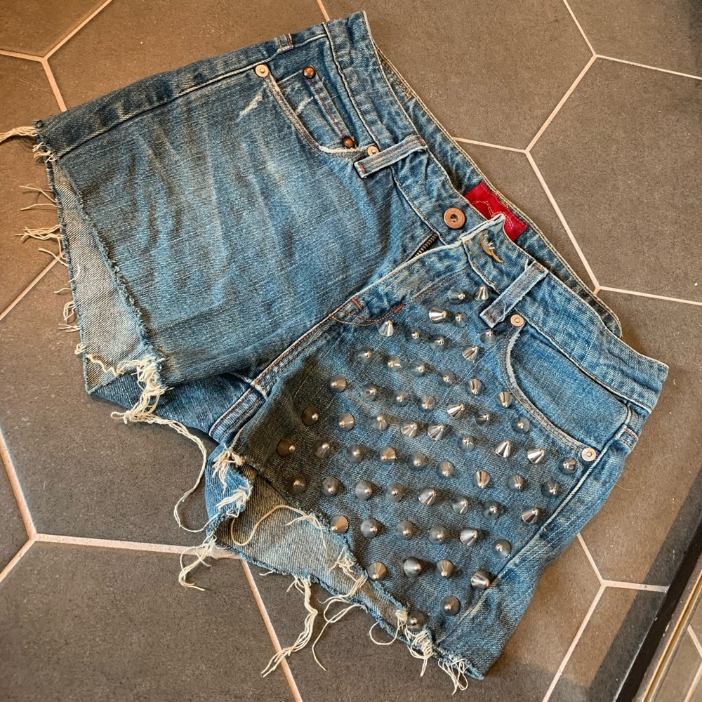 Studded Levi Shorts